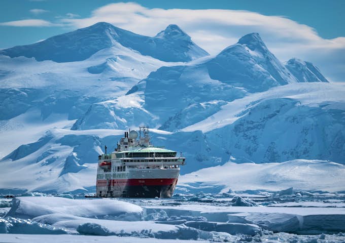 MS Fram at George Point, Antarctica
