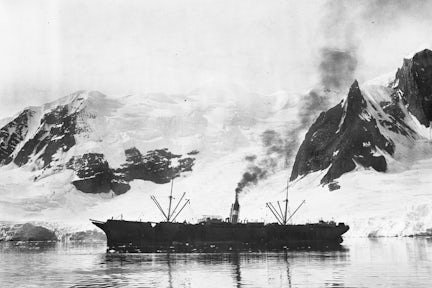 Whaling factory ship in Antarctica during the 1912/13 season, from the Salvesen Archive © The University of Edinburgh